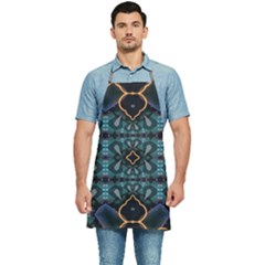 Blue Pattern Kitchen Apron