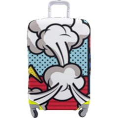 Rays Smoke Pop Art Style Vector Illustration Luggage Cover (large)
