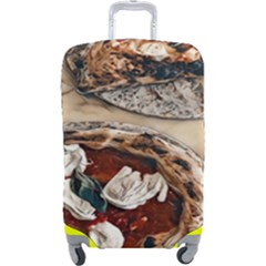 Pizza And Calzone Luggage Cover (large)