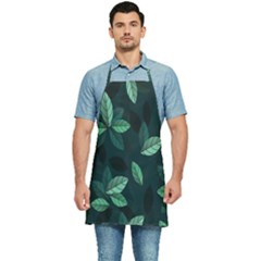 Leaves Pattern Kitchen Apron