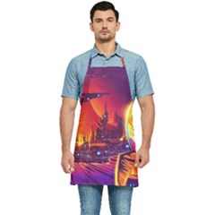 Far-future-human-colonization Kitchen Apron