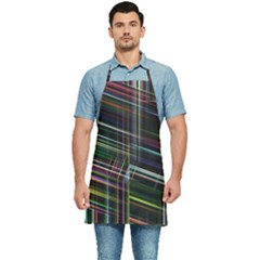 False Prismatic Black Background Kitchen Apron