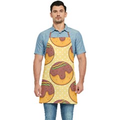 Takoyaki Food Seamless Pattern Kitchen Apron