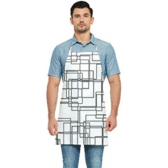Structure Pattern Network Kitchen Apron