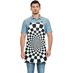 Geomtric Pattern Illusion Shapes Kitchen Apron