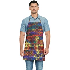 Hexagon Honeycomb Pattern Kitchen Apron