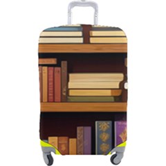 Book Nook Books Bookshelves Comfortable Cozy Literature Library Study Reading Room Fiction Entertain Luggage Cover (large)