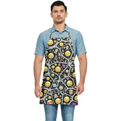 Mental Emojis Emoticons Icons Kitchen Apron