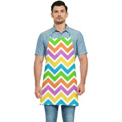 Chevron Pattern Design Texture Kitchen Apron