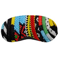 Multi-colored Beaded Background Sleep Eye Mask