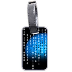 Binary Rain Luggage Tag (two Sides)