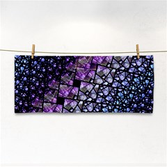 Dusk Blue And Purple Fractal Hand Towel