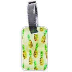Pineapple Wallpaper Vintage Luggage Tags (two Sides)