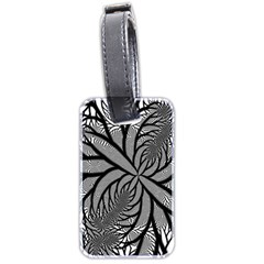 Fractal Symmetry Pattern Network Luggage Tags (two Sides)