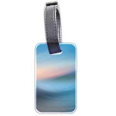 Wave Background Pattern Abstract Lines Light Luggage Tags (two Sides)