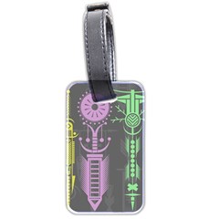 Background Non Seamless Pattern Luggage Tag (two Sides)