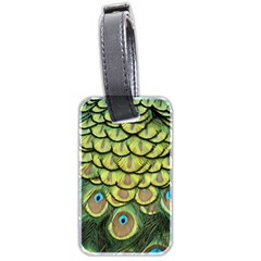 Peacock Feathers Peacock Bird Luggage Tag (two Sides)