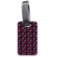 Cherries An Bats Black Luggage Tag (two Sides)