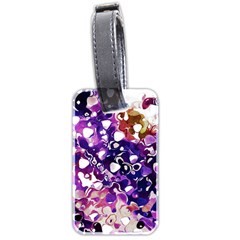 Paint Texture Purple Watercolor Luggage Tag (two Sides)