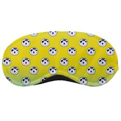 English Breakfast Yellow Pattern Mint Ombre Sleeping Mask