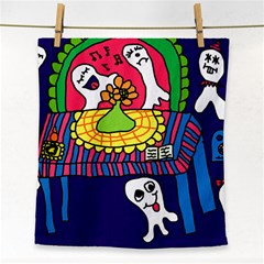 Circus Ghosts Digital Face Towel