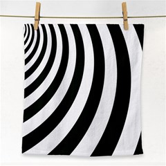 Black And White Zebra Stripes Pattern Face Towel