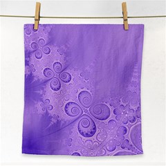 Purple Intricate Swirls Pattern Face Towel