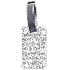 Neon Geometric Pattern Design 2 Luggage Tag (two Sides)
