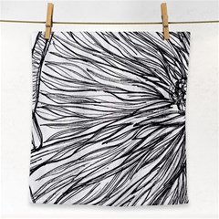 Monochrome Module Face Towel