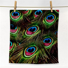 Peacock-feathers-plumage-pattern Face Towel