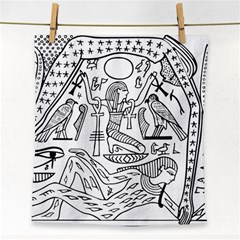 Egyptian-hieroglyphics-history-seb Face Towel