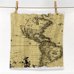 Map-vintage-old-ancient-antique Face Towel