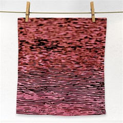 Pink  Waves Flow Series 2 Face Towel
