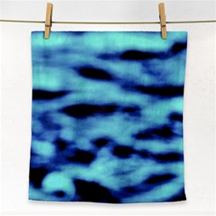 Blue Waves Flow Series 4 Face Towel