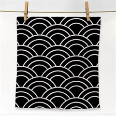 Black And White Pattern Face Towel