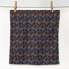 Seamless Prismatic Geometric Pattern With Background Face Towel