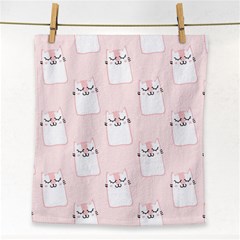 Fluffy Cat Pets Face Towel