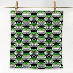 Hackers Town Void Mantis Hexagon Aromantic Pride Flag Face Towel
