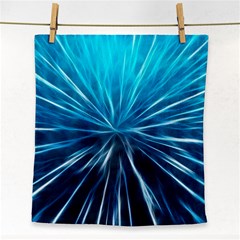 Background-structure-lines Face Towel