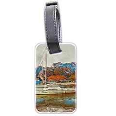 Boats On Lake Garda, Italy  Luggage Tag (two Sides)