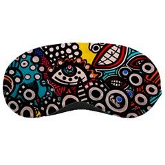 Multicolored Abstract Painting Colorful Sleep Mask