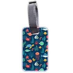 Fish Sea Animals Pattern Luggage Tag (two Sides)