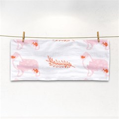 Australian Shepherd Dog Pattern T- Shirt Australian Shepherd Dog Cute Pattern T- Shirt (1) Hand Towel