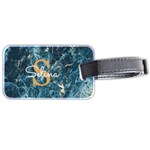 Initial Name Marble Luggage Tag Luggage Tag (two sides) Back