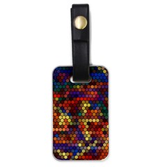 Flower Retro Funky Psychedelic Luggage Tag (one Side)