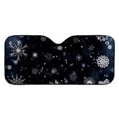 Snowflakes Snow Snowfall Snowing Car Windshield Sunshade