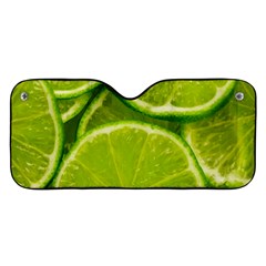 Lime Slices Close Up, Fresh, Fruit, Green Lemon Car Windshield Sunshade