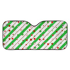 Christmas Paper Stars Pattern Texture Background Colorful Colors Seamless Car Windshield Sunshade