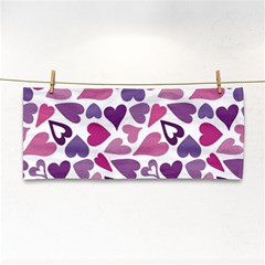Heart Pattern Repetition Background Hand Towel